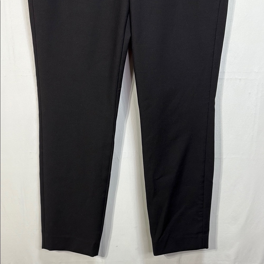 📺White House Black Market Elle Slim Black flat front Trousers - Picture 4 of 7